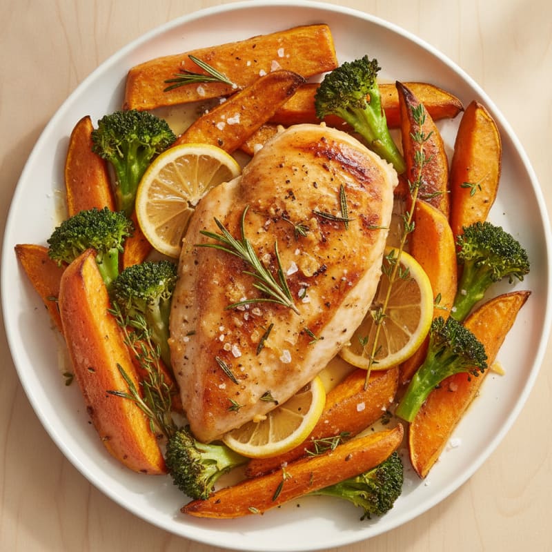 Garlic Herb Roasted Chicken Breast