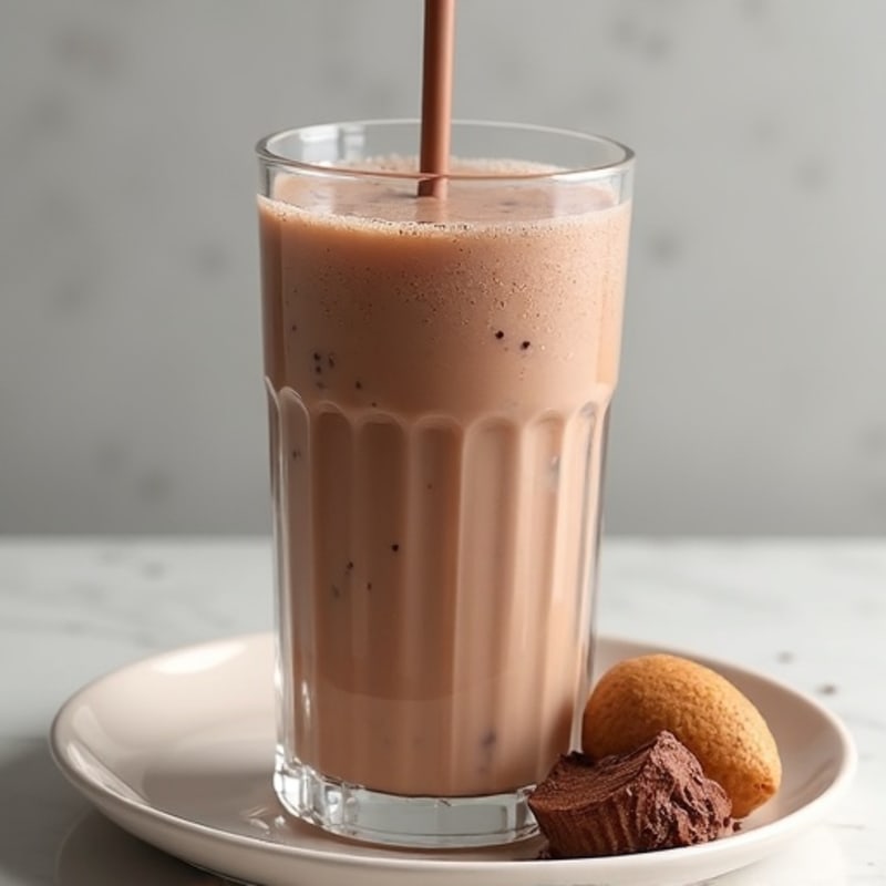 Chocolate Protein Shake with Silken Tofu and Peanut Butter