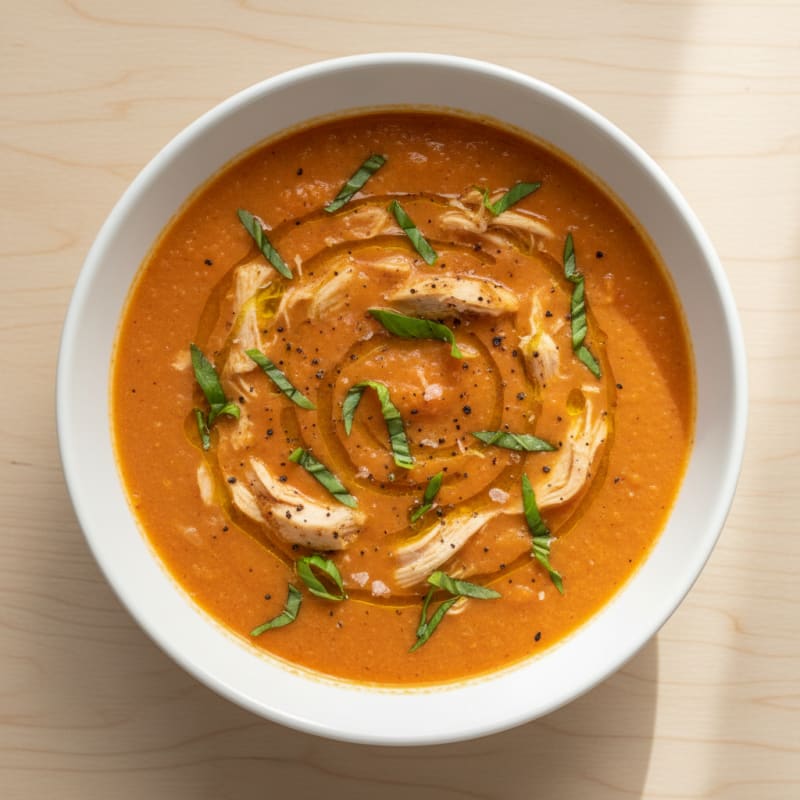 Creamy Roasted Tomato Basil Soup