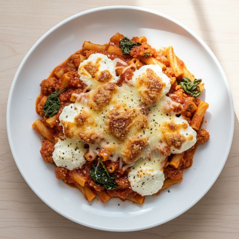 Classic Baked Ziti with Ricotta
