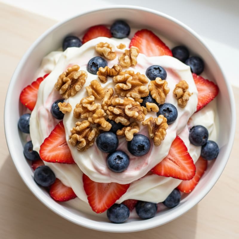 Creamy Greek Yogurt Protein Parfait with Mixed Berries