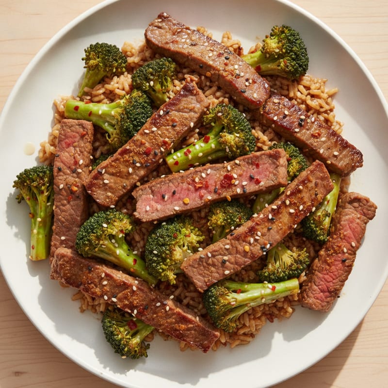 Sesame Beef & Broccoli Stir-Fry