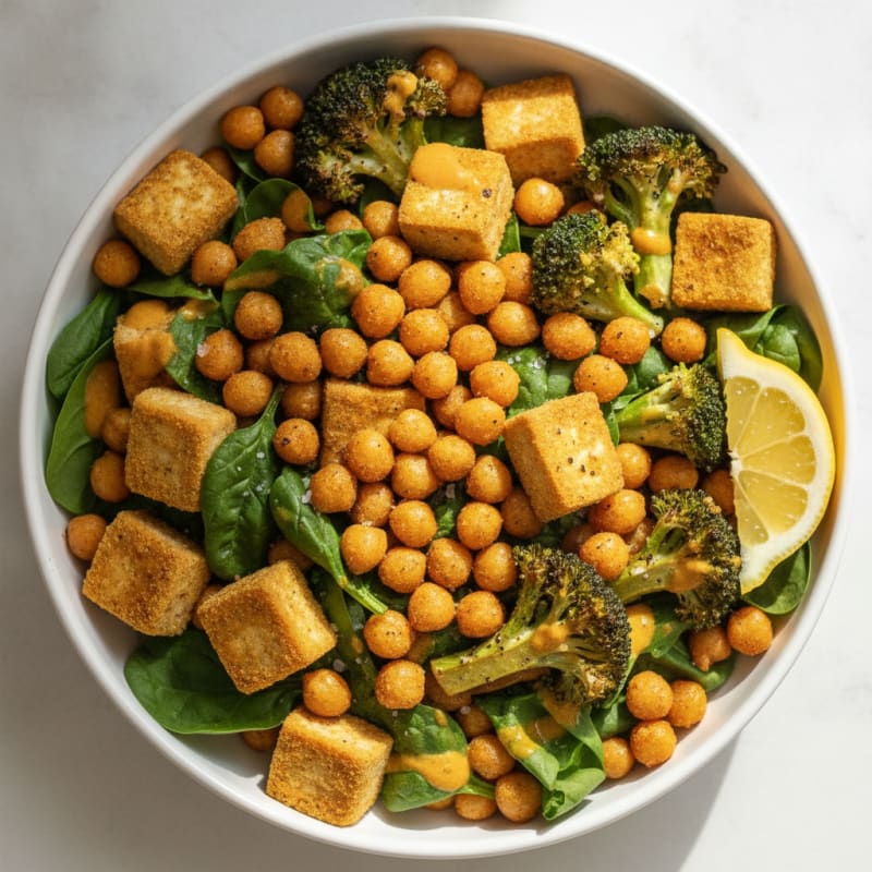 Roasted Vegetable and Chickpea Bowl