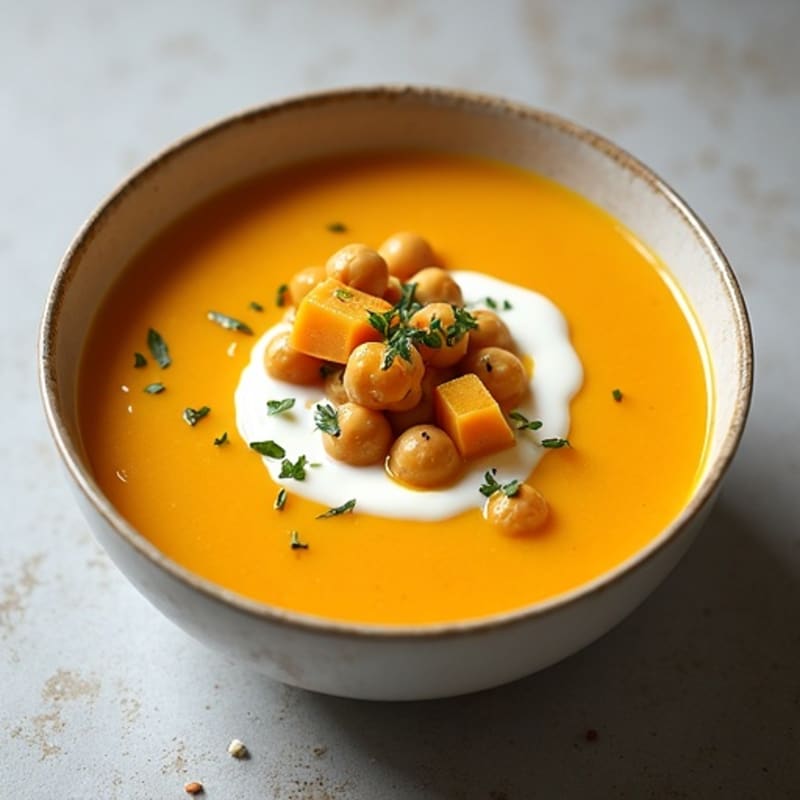 Healthy Creamy Roasted Butternut Squash Soup