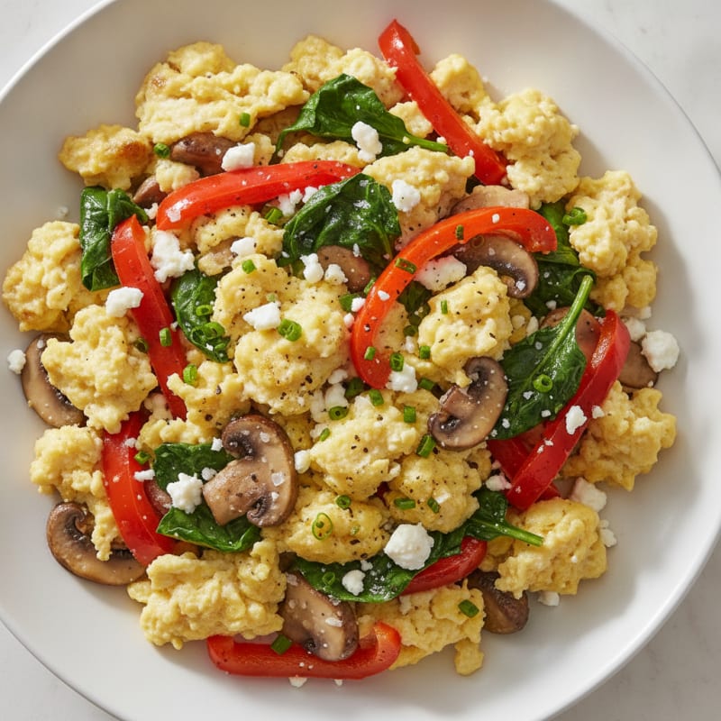 Garden Vegetable Scramble with Eggs