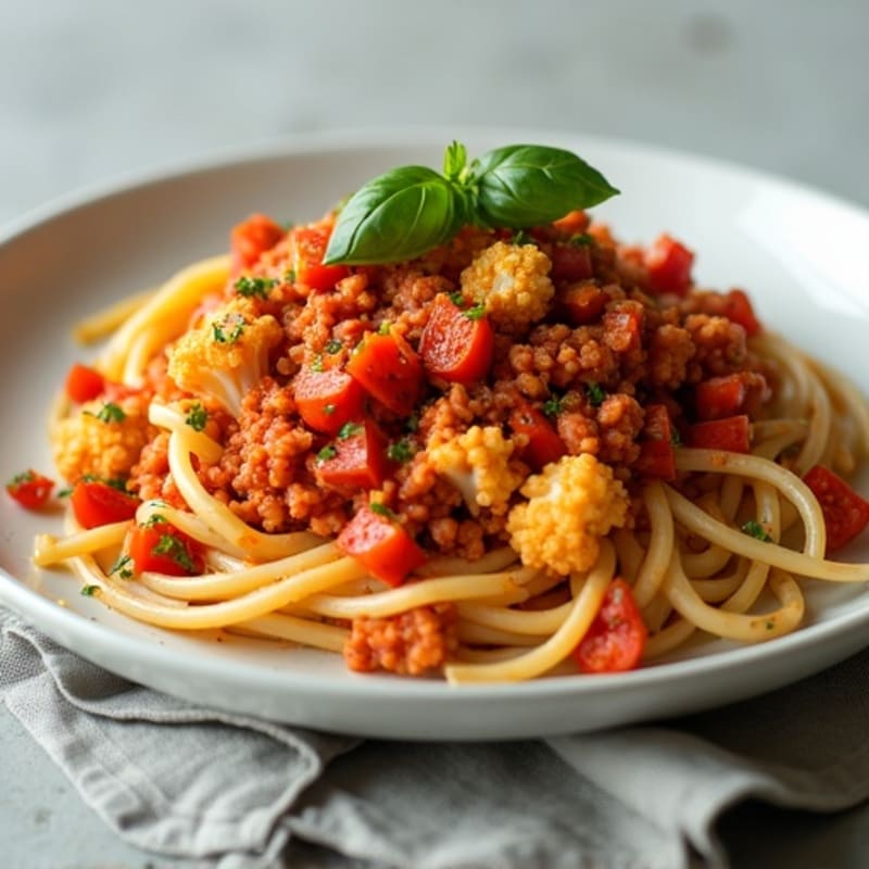 Lean Turkey Cauliflower Bolognese
