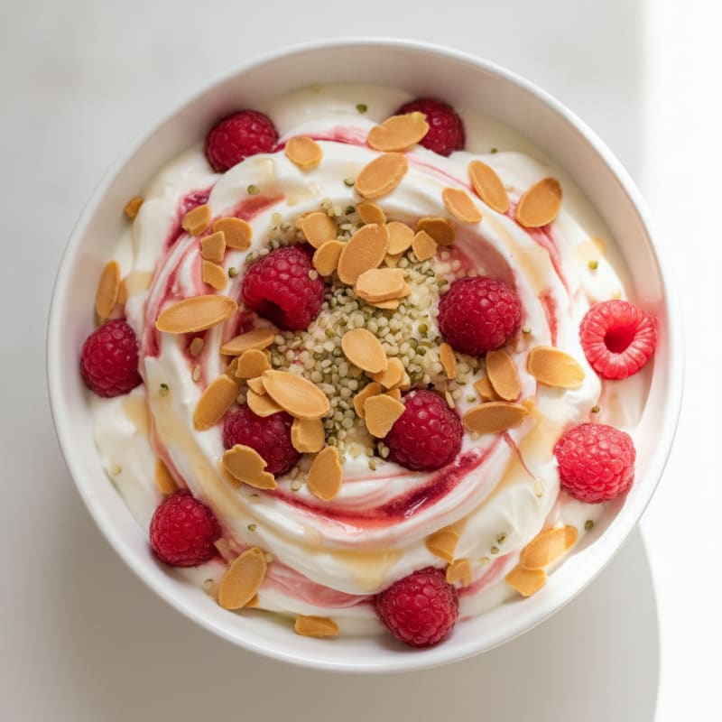 Creamy Greek Yogurt Protein Parfait with Almonds