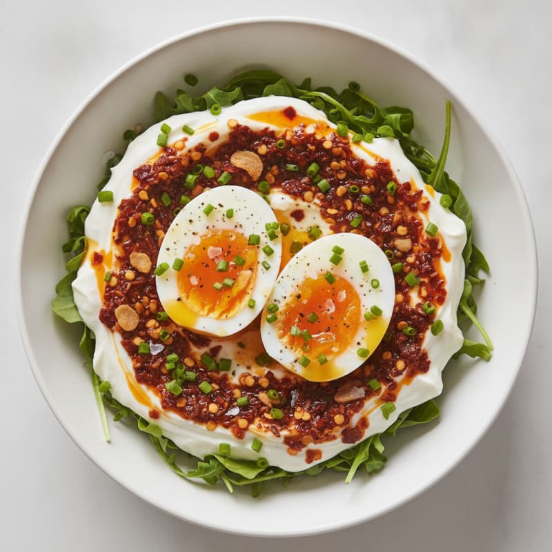 Jammy Eggs with Chili Crisp
