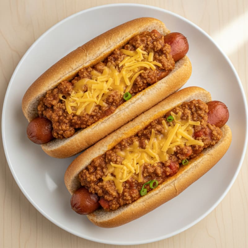 Classic Chili Cheese Hot Dogs