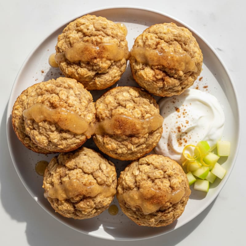 Cinnamon-Spiced Applesauce Morning Muffins