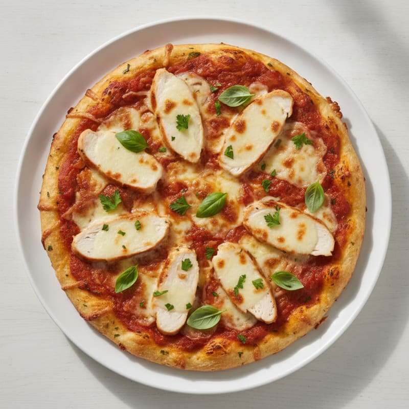 Cottage Cheese Pizza with Zucchini Crust