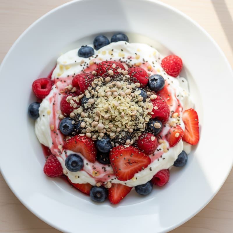 Creamy Greek Yogurt Protein Parfait with Mixed Berries