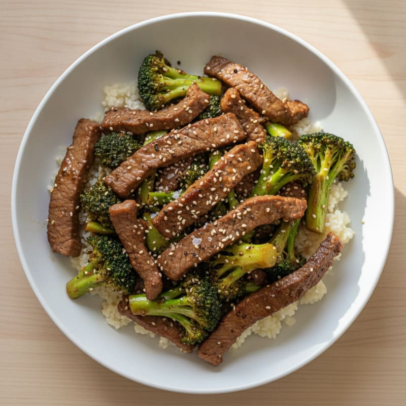 Sesame Beef and Broccoli Stir-Fry