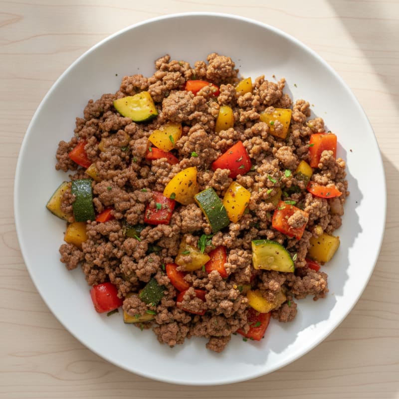 Ground Beef and Vegetable Skillet