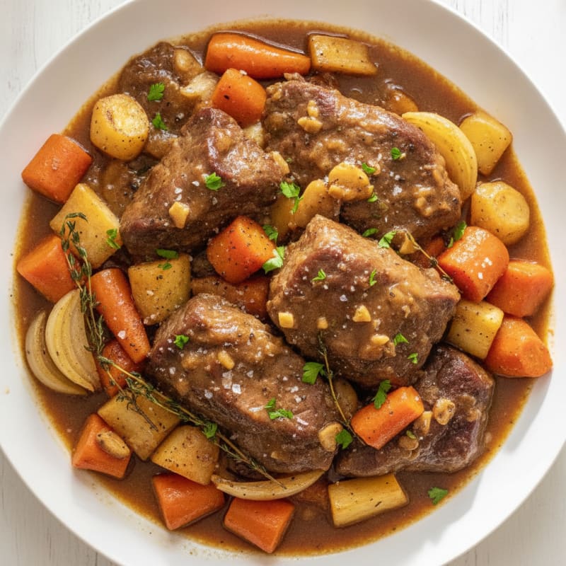 Slow-Cooked Chuck Roast with Root Vegetables