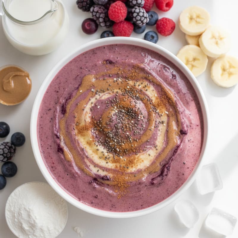 Berry Banana Protein Power Shake