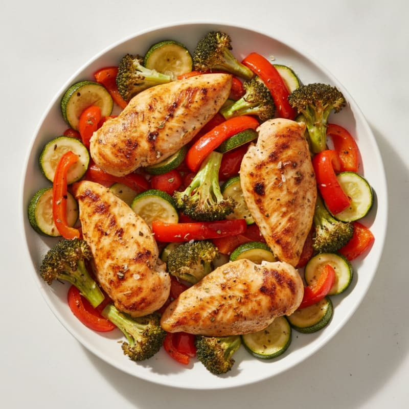 Sheet Pan Lemon Herb Chicken and Veggies