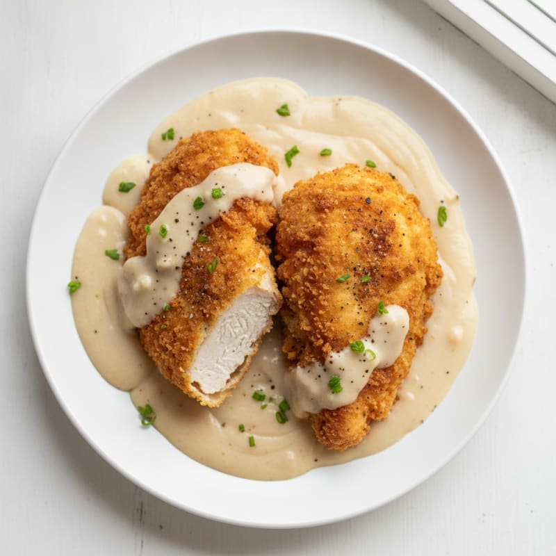 Buttermilk Fried Chicken with Creamy Gravy