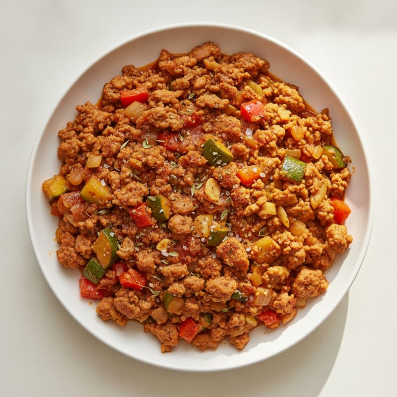 Savory Ground Turkey and Vegetable Skillet