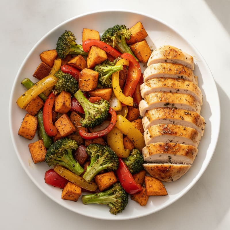 Chicken and Roasted Vegetable Medley