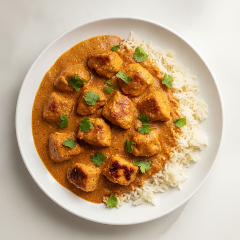 Spiced Butter Chicken with Basmati Rice