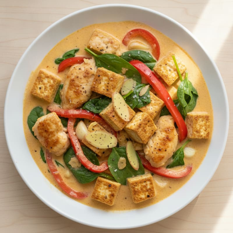 Chicken and Tofu Coconut Curry