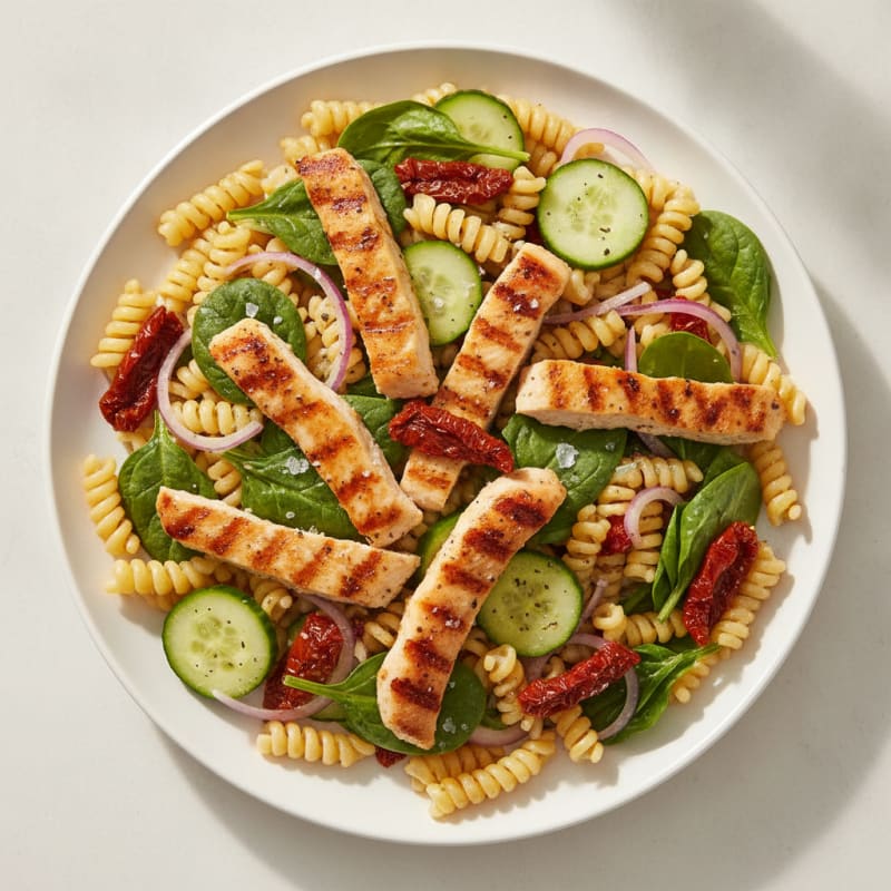 Italian Pasta Salad with Sun-Dried Tomatoes