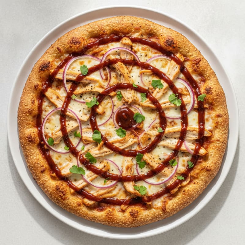 High-Protein BBQ Chicken Pizza