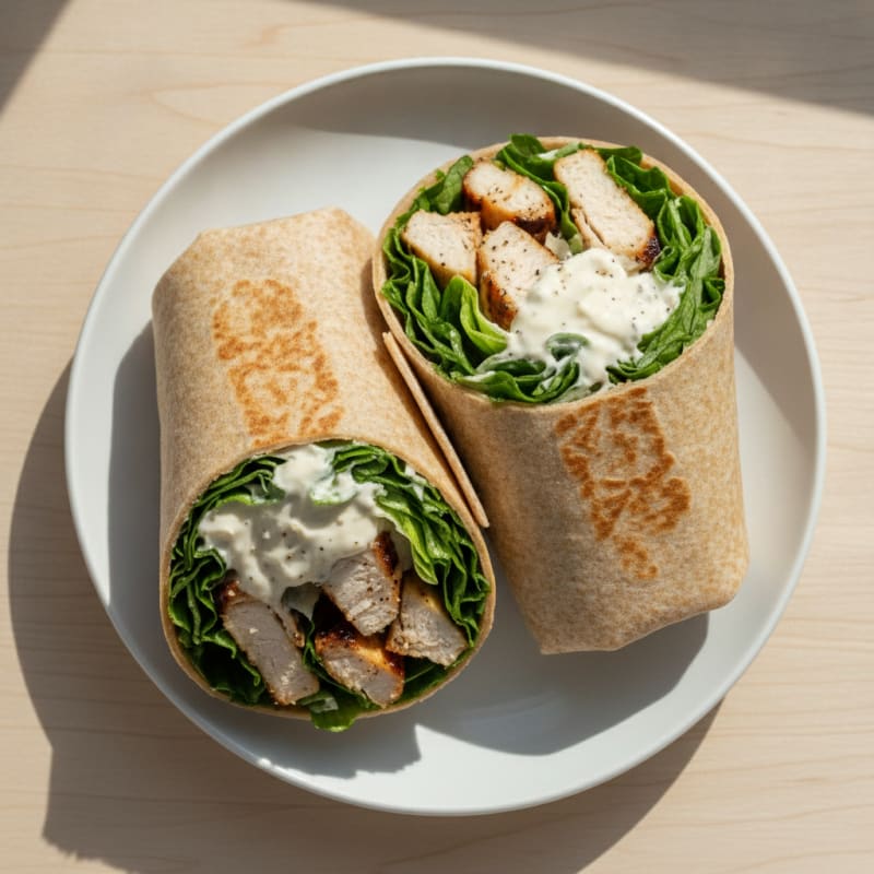 Chicken Caesar Salad Wraps