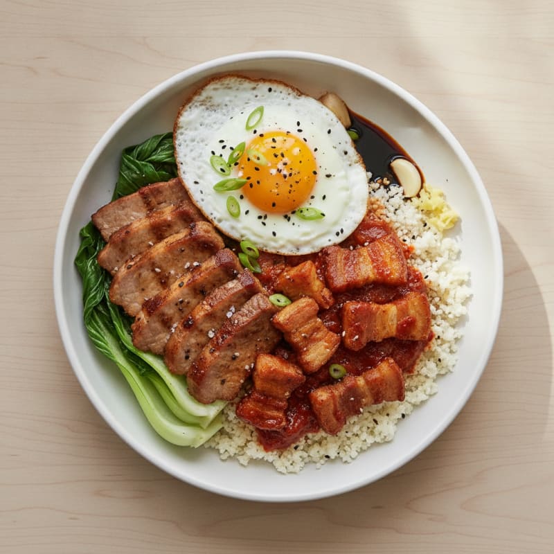 Spicy Gochujang Pork Belly Bowl