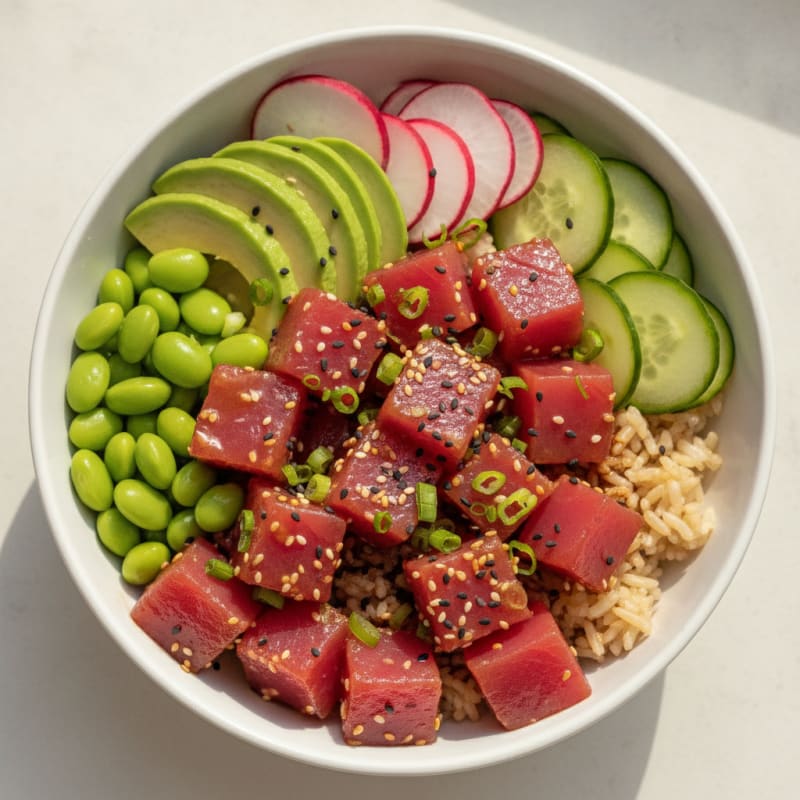 Hawaiian Ahi Tuna Poke Bowl