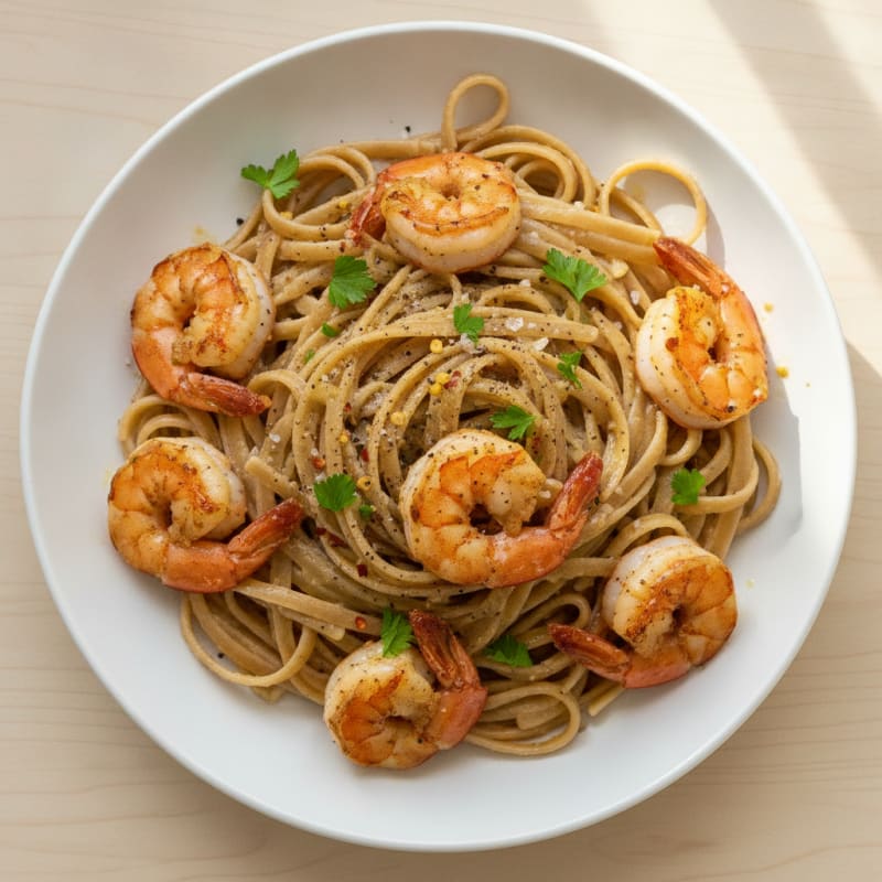 Garlic Butter Shrimp Scampi Pasta