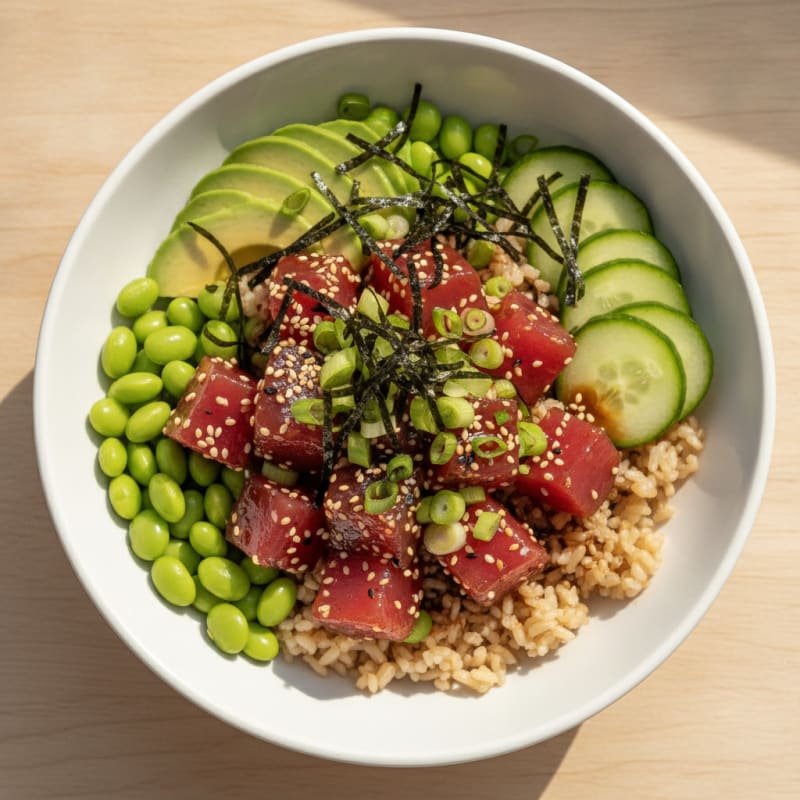 Hawaiian Ahi Tuna Poke Bowl