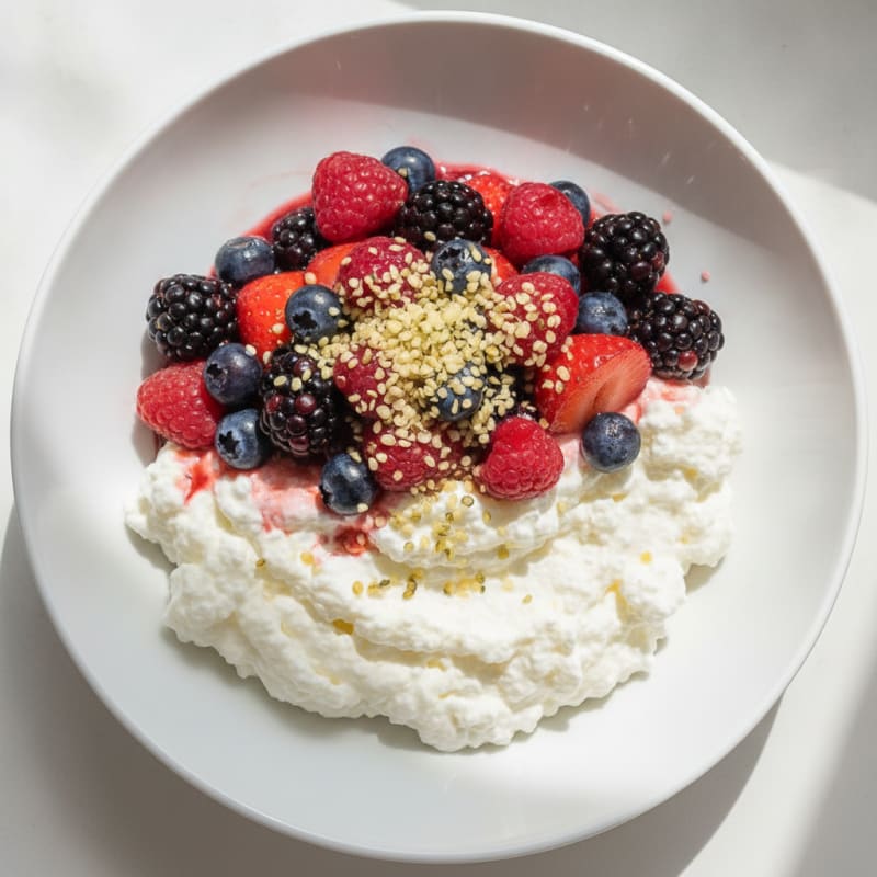 Creamy Greek Yogurt Protein Parfait with Mixed Berries