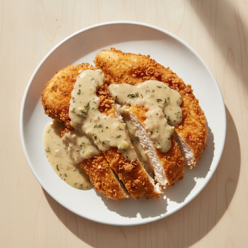Buttermilk Fried Chicken with Creamy Gravy