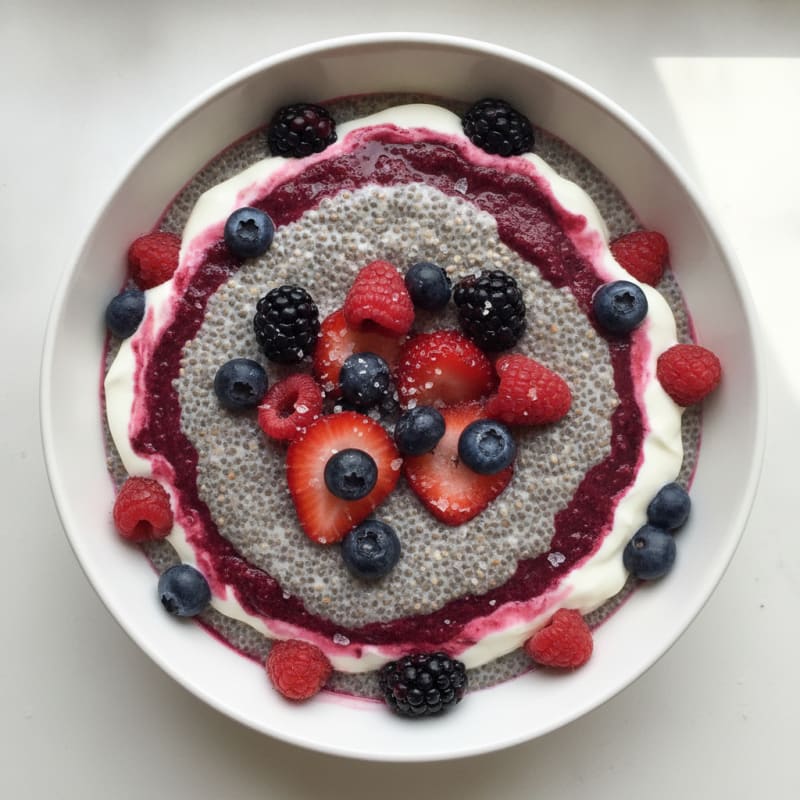 Berry Chia Seed Pudding