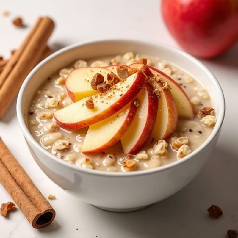 Creamy Cinnamon Apple Protein Oats