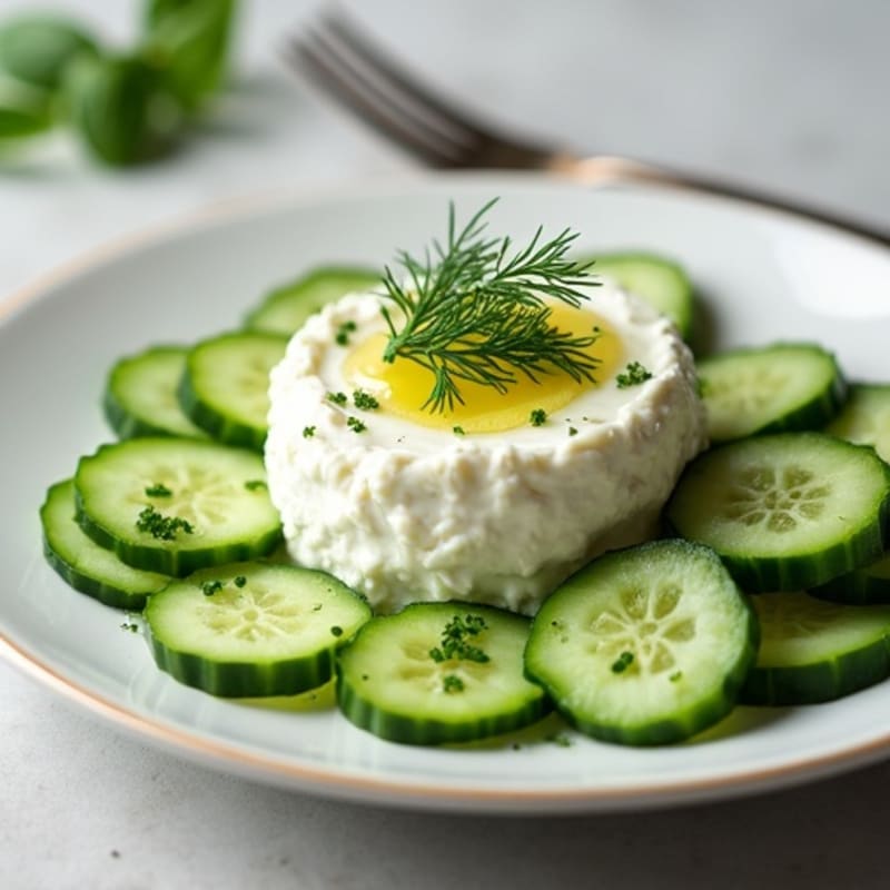 Creamy Herb Cottage Cheese with Crisp Cucumber