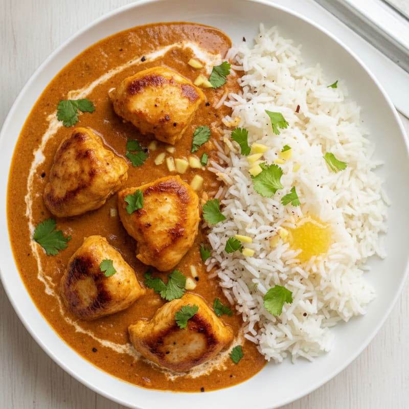 Spiced Butter Chicken with Basmati Rice