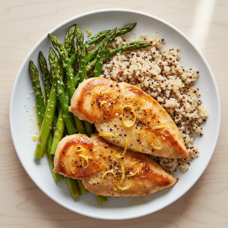 Lemon Pepper Chicken with Roasted Asparagus