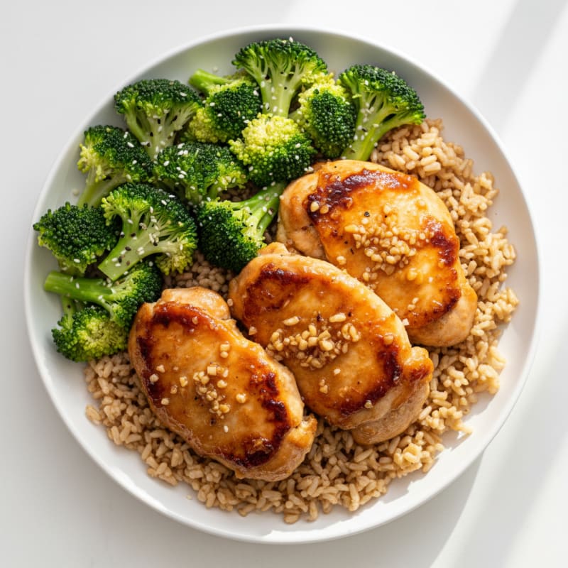 Crispy Teriyaki Glazed Chicken Thighs