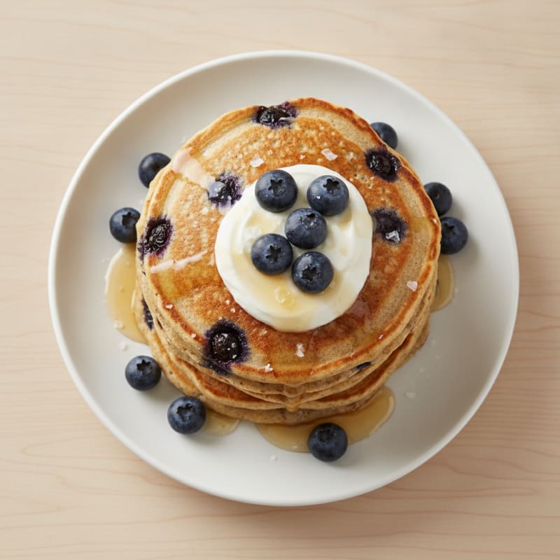 Fluffy Blueberry Buttermilk Pancakes