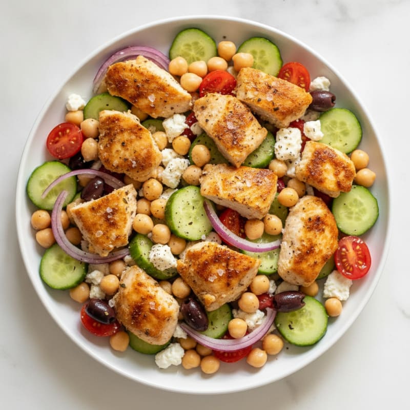 Mediterranean Chicken Salad with Feta