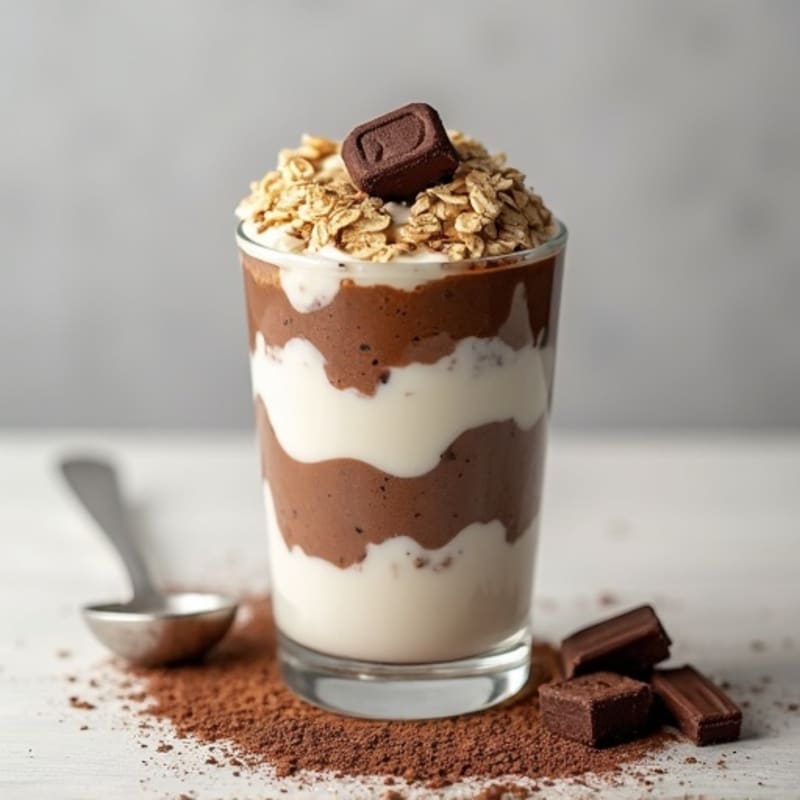 High-Protein Chocolate Oatmeal Yogurt Parfait