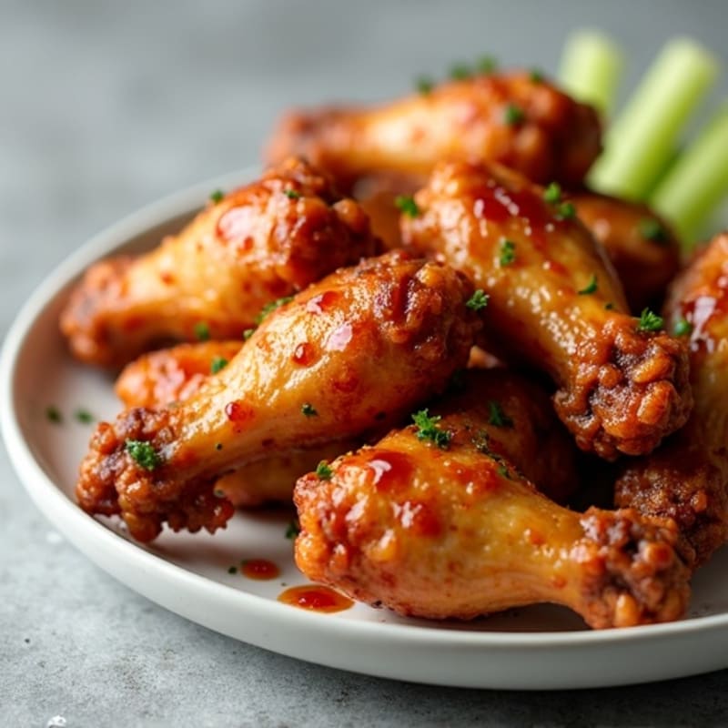 Crispy Baked Honey-Garlic Chicken Wings