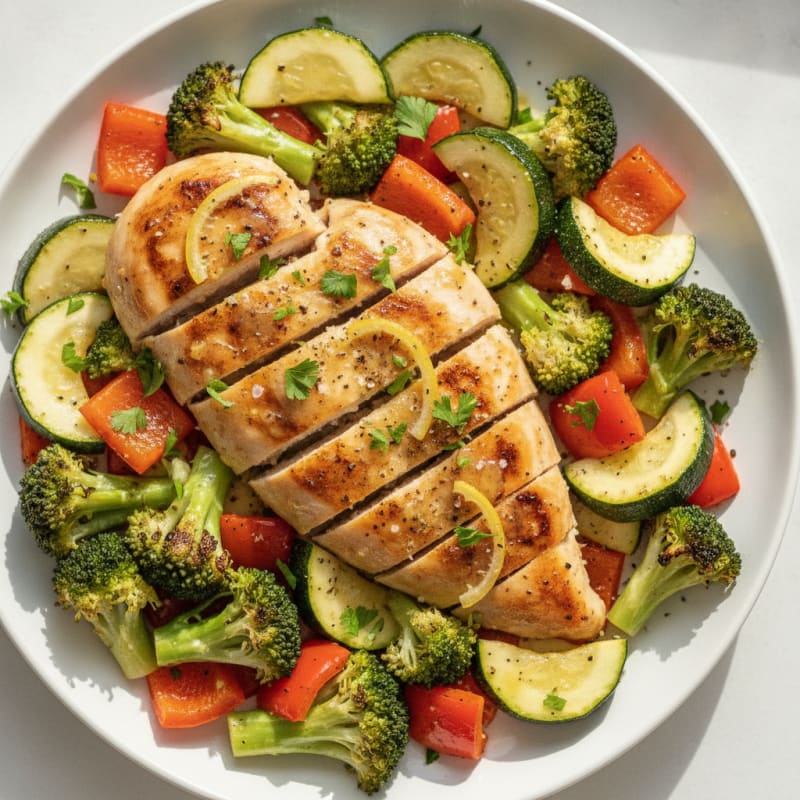 Lemon Herb Chicken and Roasted Vegetables