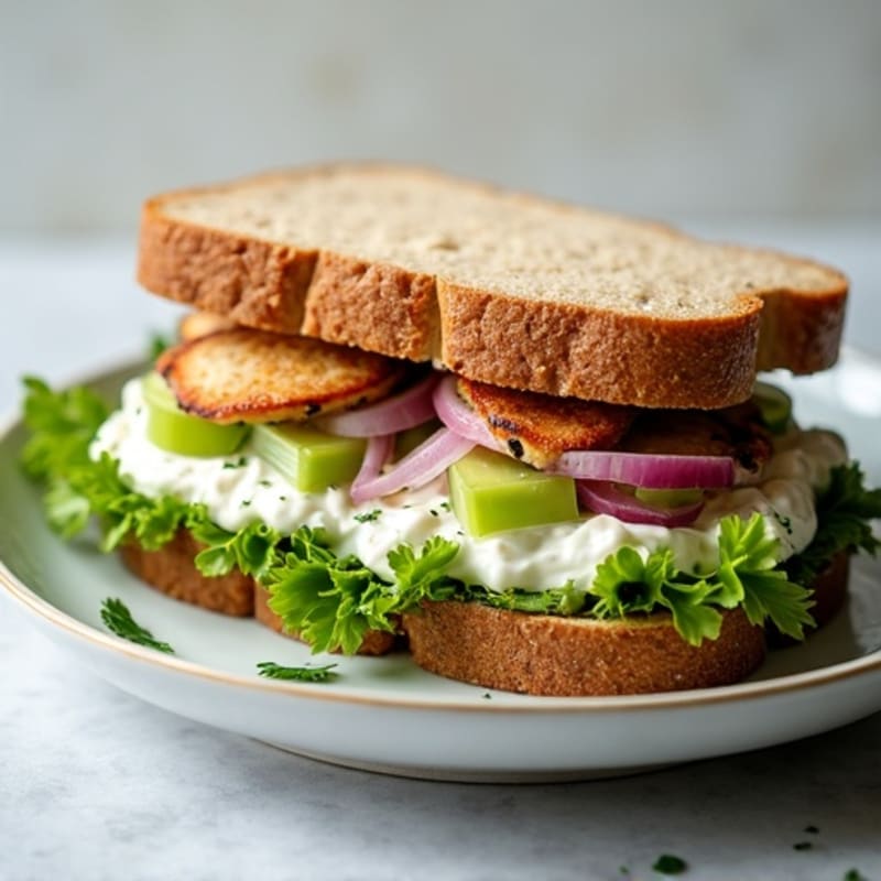 Herb-Roasted Chicken and Greek Yogurt Salad Sandwich