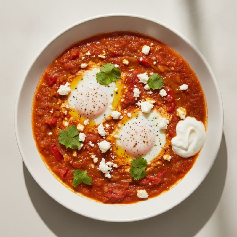 Authentic Shakshuka with Feta and Herbs