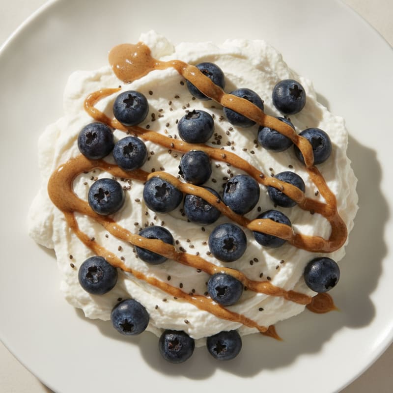 Silky Greek Yogurt Protein Mousse with Berries