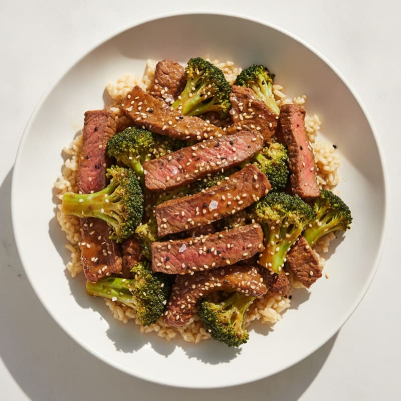 Sesame Beef and Broccoli Stir-Fry